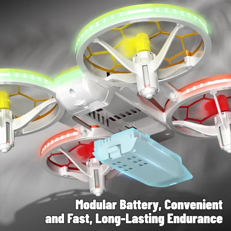 Mini RC Drone for Kids - UFO LED Beginner Drone with Obstacle Avoidance Tidesmit