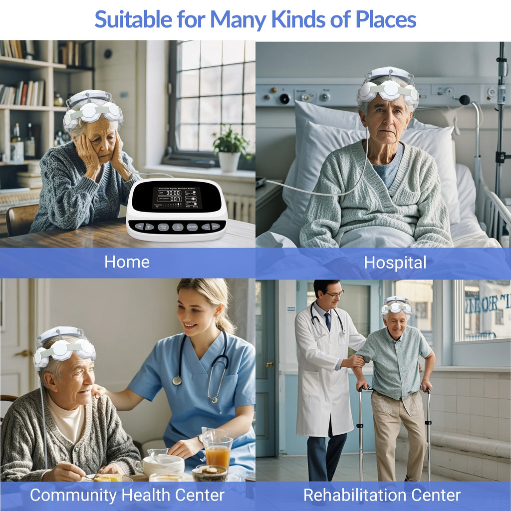 Transcranial Magnetic Stimulation Device for Anxiety Relief - Tidesmit Relaxation Treatment Tidesmit
