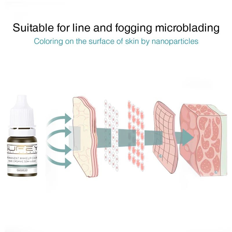 Microblading Pigment 8ml - Professional Permanent Makeup Brow Ink Permanent Makeup Machines Tidesmit