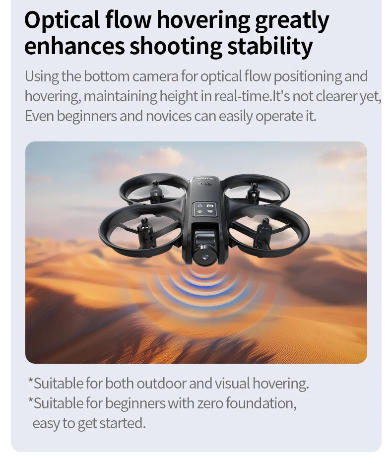 Mini Foldable Camera Drone with 4K Video - Compact Beginner Quadcopter Tidesmit
