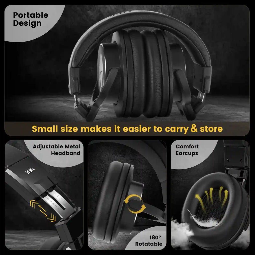 Professional Over-Ear Studio Monitor Headphones - W50x Series Tidesmit