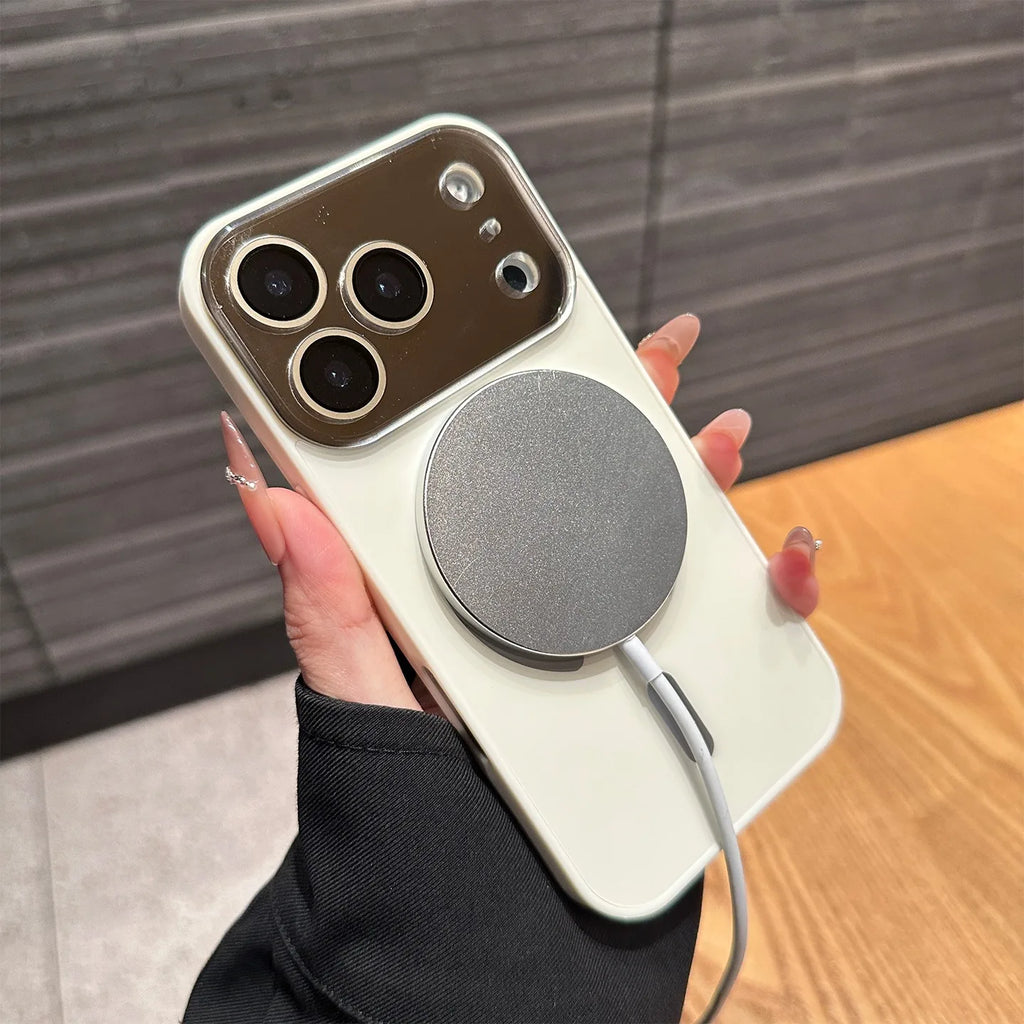 Magnetic iPhone 16 Pro Case with Matte Electroplating and Lens Protection Tidesmit