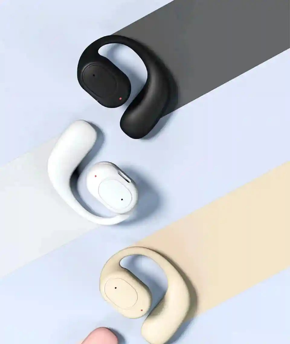 Wireless Single Earbud with Earhook - Bluetooth 5.3 Black - Tidesmit Tidesmit