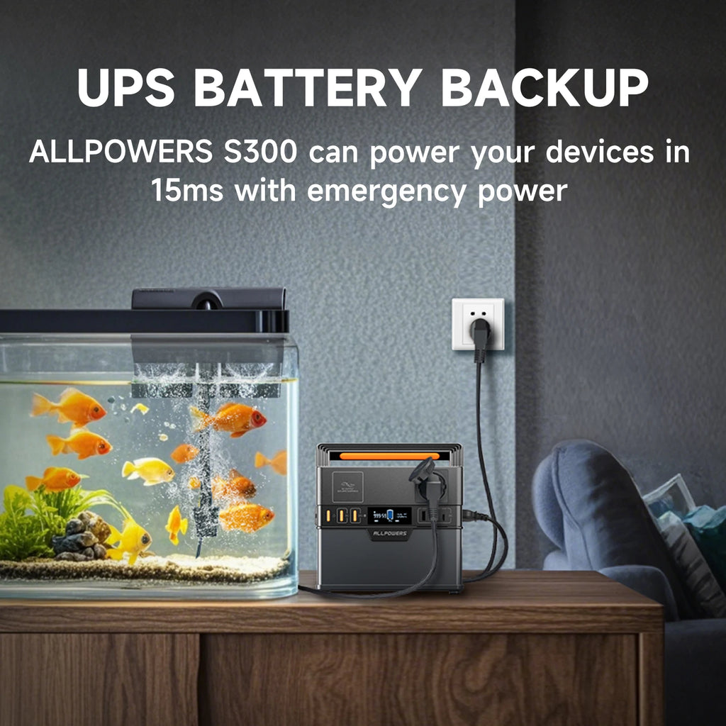 Portable Power Station 288Wh with 100W Solar Panel for Off-Grid Power Tidesmit