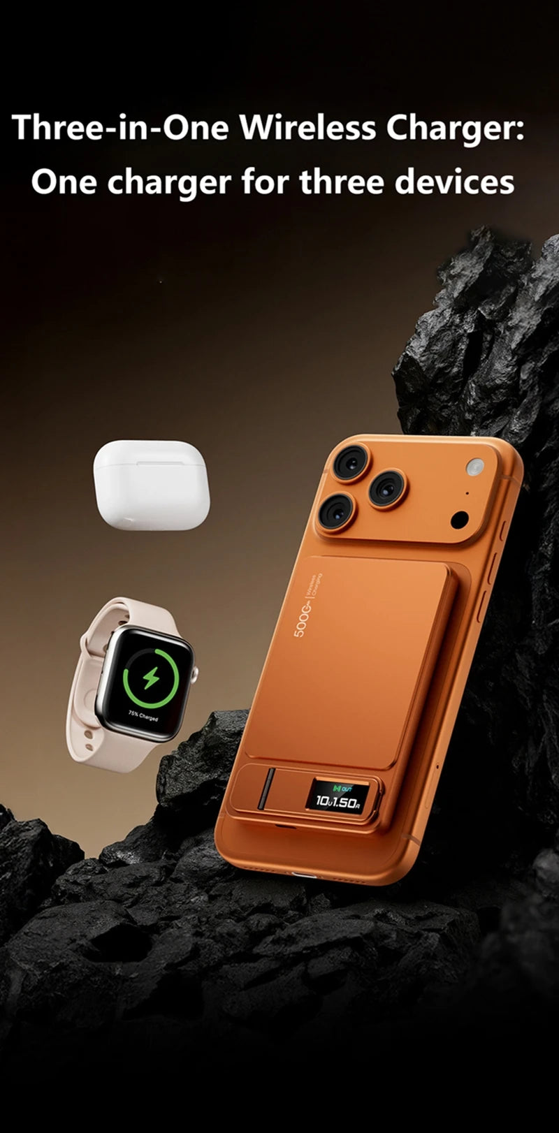 Magnetic Wireless Power Bank 10000mAh for iPhone with PD Fast Charging Tidesmit