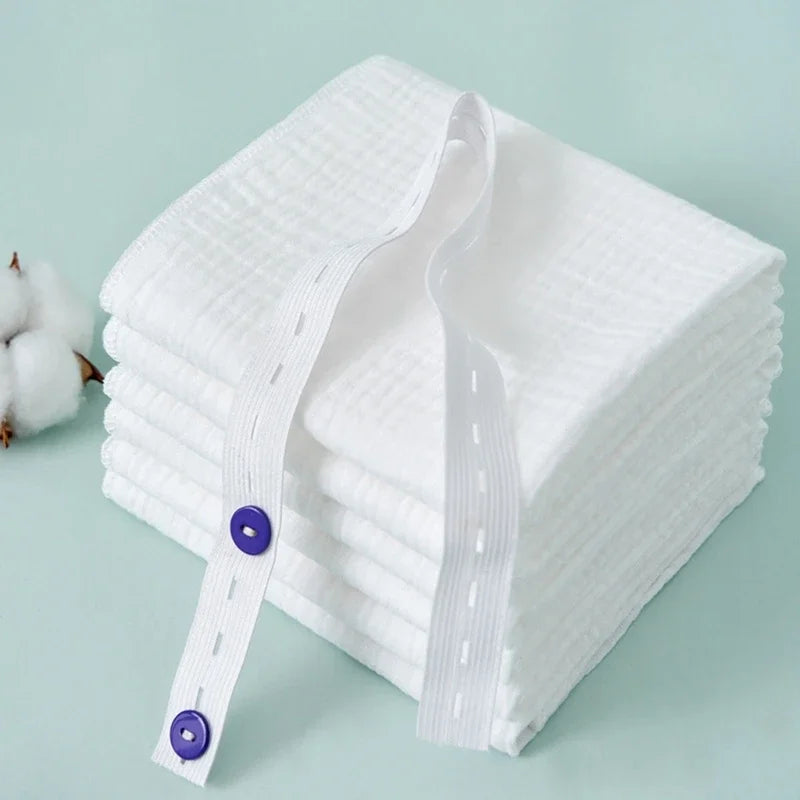 8/10pcs lot 100% Cotton Baby Gauze Diapers For Newborn Baby Nappy Changing 45*43cm Washable Soft Baby Towels