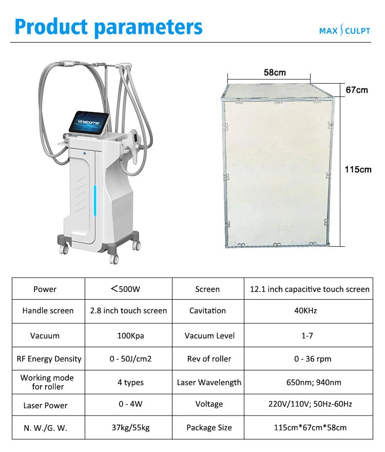 Professional Vacuum Massage Machine | Cellulite Reduction Body Shaper Body Shaping Massage Equipment Tidesmit