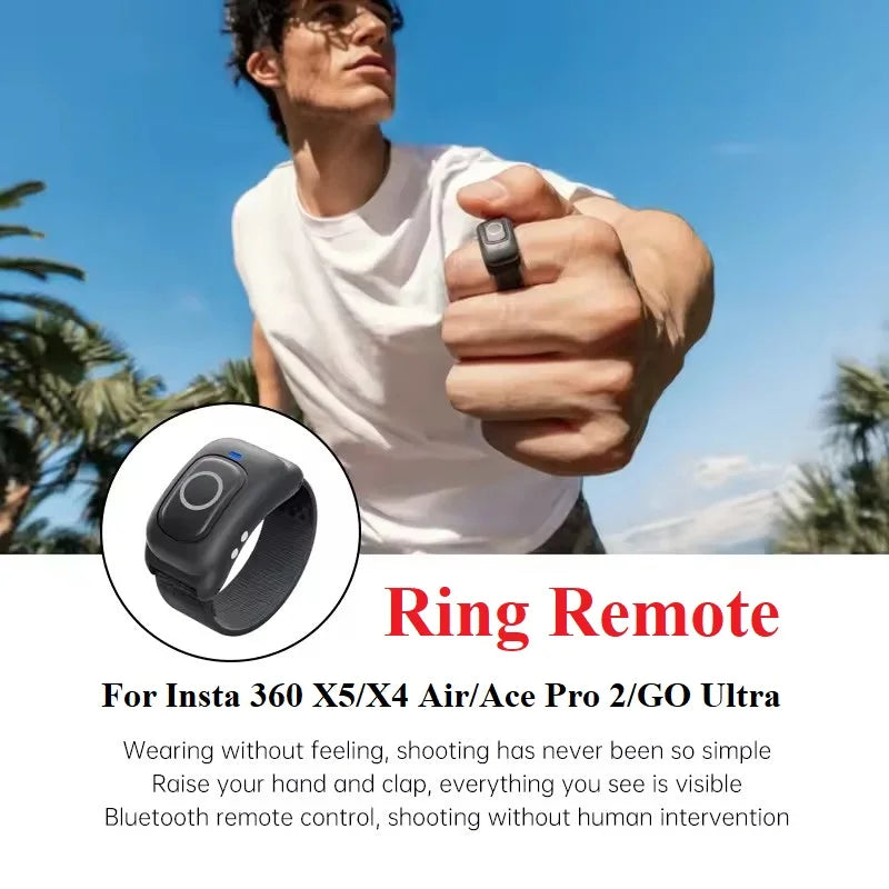 Insta360 Ring Remote Control for X4 and Ace Pro 2 | 20m Range Default Title Tidesmit