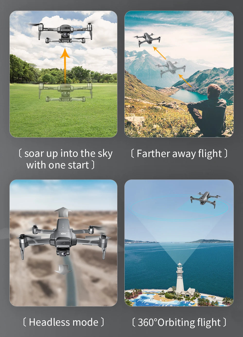 4K GPS Camera Drone with Obstacle Avoidance and Gimbal - Tidesmit Tidesmit