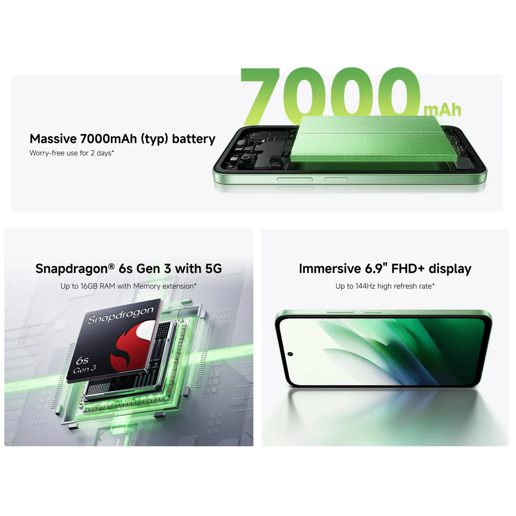 Xiaomi Redmi 15 5G Smartphone 8GB/256GB - 6.9-Inch FHD+ Display AE Tidesmit