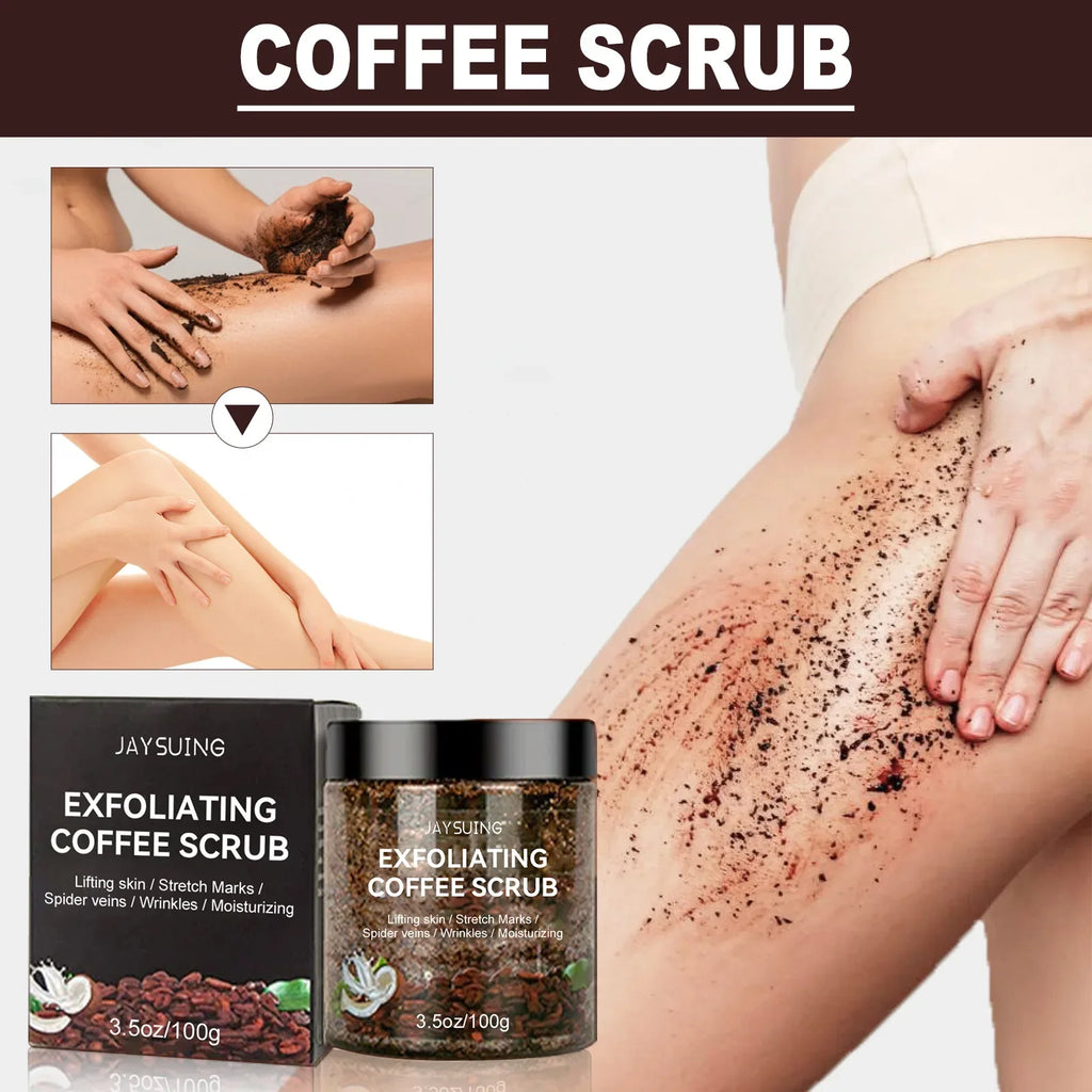 Coffee Body Scrub for Dark Spot Removal - Natural Exfoliant 200g Scrubs Treatments Tidesmit
