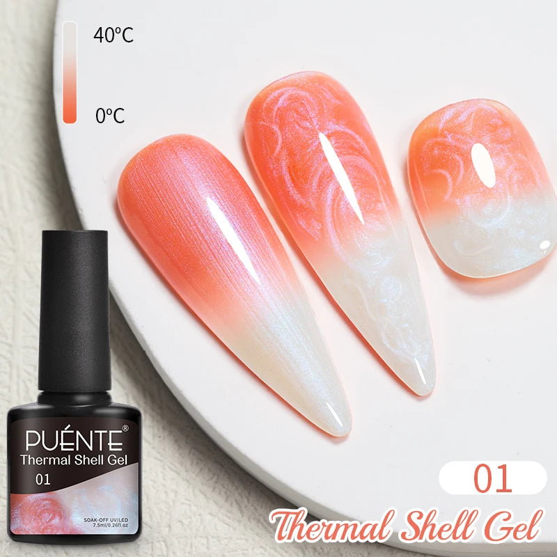 3D Sculpture Gel Nail Polish 15ml - Professional Soak Off Formula Permanent Makeup Machines Thermal Shell 01 Tidesmit