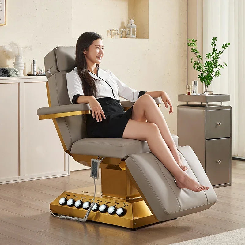 Electric Massage Beauty Bed – Adjustable Facial Chair with Heat Therapy Massage Chairs Tidesmit