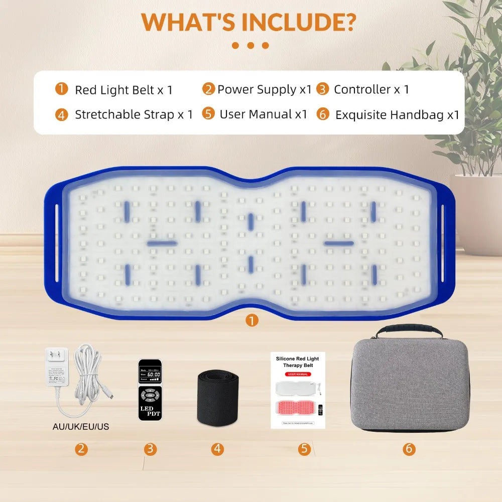 Red Light Therapy Pad for Shoulder Pain Relief 660nm - EU Wellness Back Massage Instrument Tidesmit