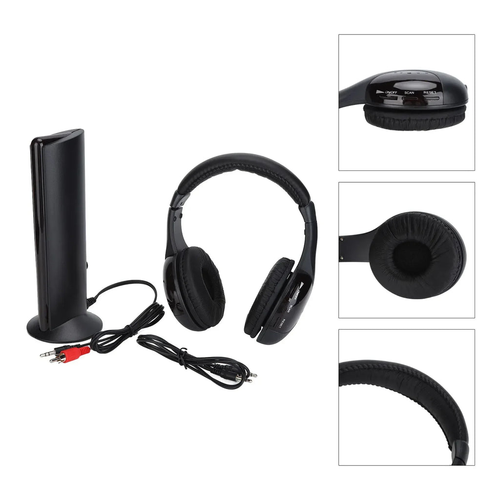 Wireless Over-Ear Headphones with FM Radio & Deep Bass - Tidesmit Tidesmit