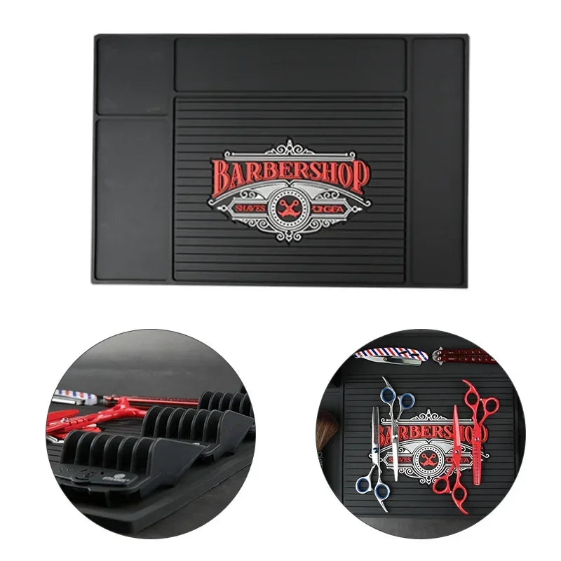 Haircut Tools Mat - Non-Slip Barber Workstation Pad 45x30cm Massage Chairs Tidesmit