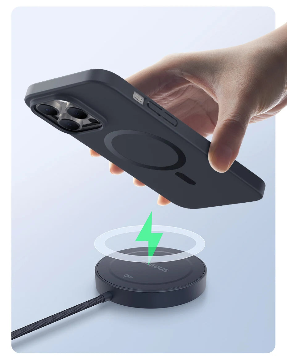 Magnetic Wireless Charger for iPhone 16/15 with Adjustable Stand Tidesmit