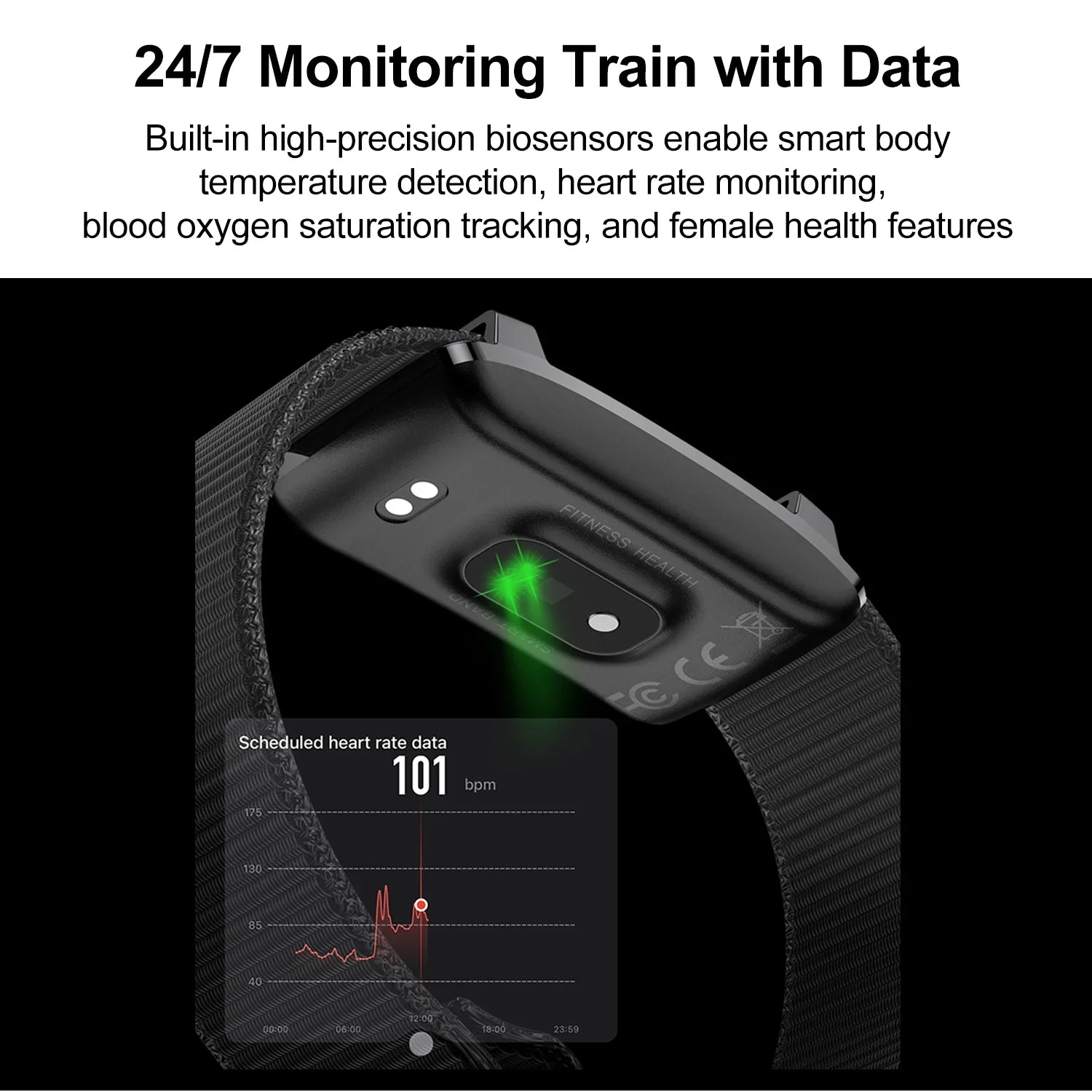 HY Digital No Screen Smart Watch Bracelet Sports Fitness Tracker Health Heart Rate Sleep Monitor Outdoor Smart Wristband