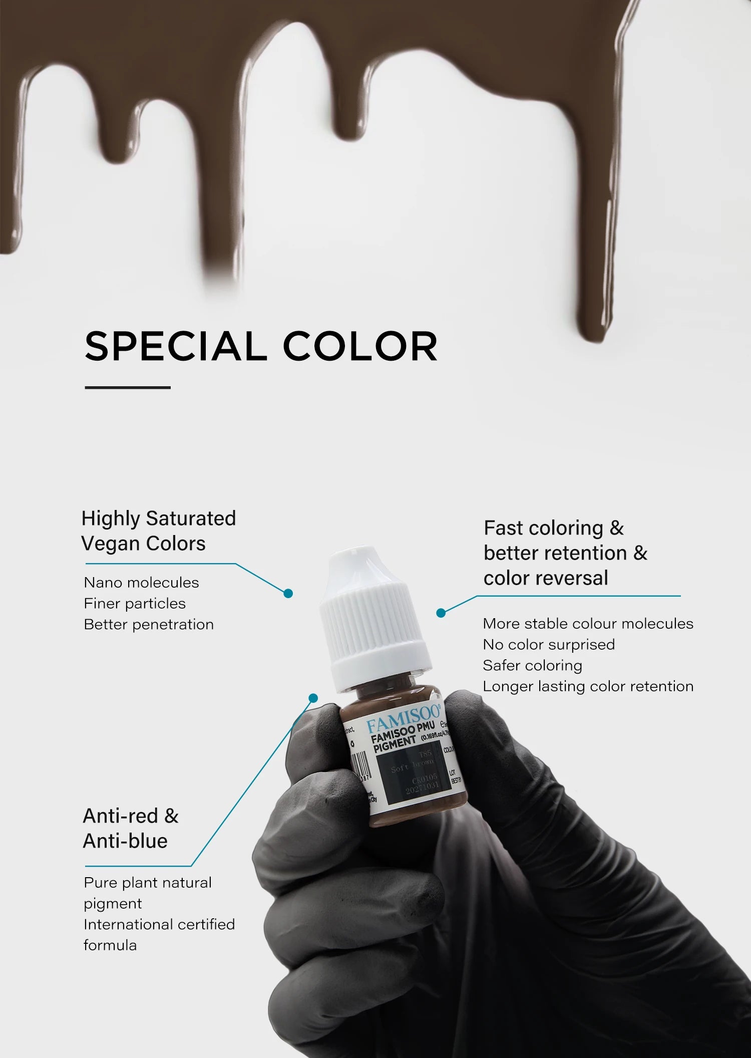 Professional Microblading Eyebrow Tattoo Ink - Long-Lasting 5ml Pigment Permanent Makeup Machines Tidesmit