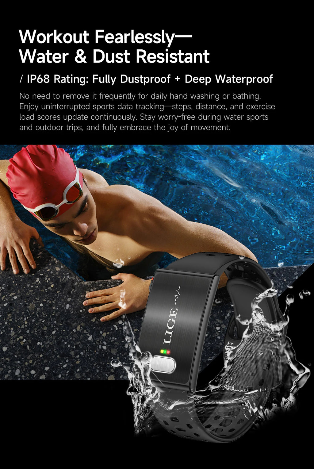 ECG Health Smart Bracelet 2026 New HRV Monitor Fitness Tracker Wristband Sport Band Waterproof No Screen Smartwatch Women Men