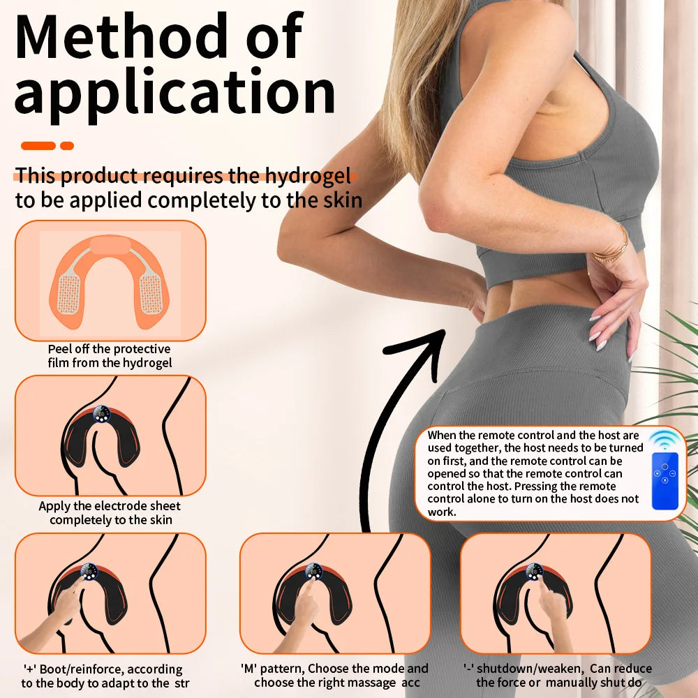 Wireless EMS Muscle Toner | 8 Modes & 29 Levels | Tidesmit Body Relaxation Treatment Tidesmit