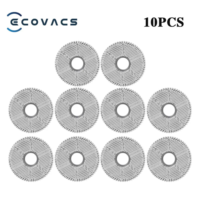 Gray round microfiber filter discs, 10-pack with center holes