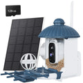 4MP HD Birds Feeder Camera Solar Powered AI Motion BirdWatching Wireless WiFi Camera Wildlife Monitor,Night Vision,Waterproof