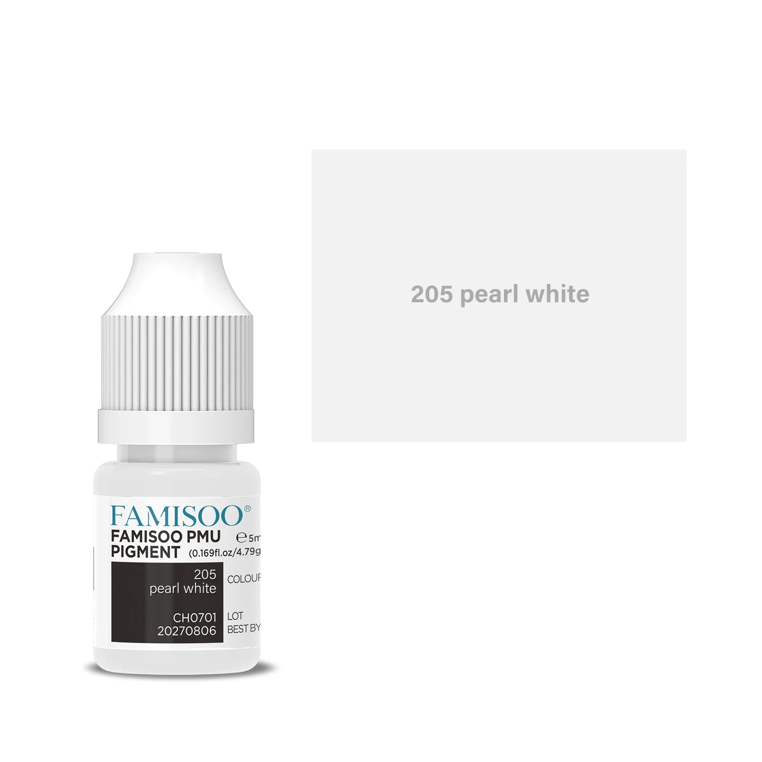 Permanent Makeup Pigment 5ml | Professional PMU Lip & Brow Ink Permanent Makeup Machines 205 Pearl White China Mainland