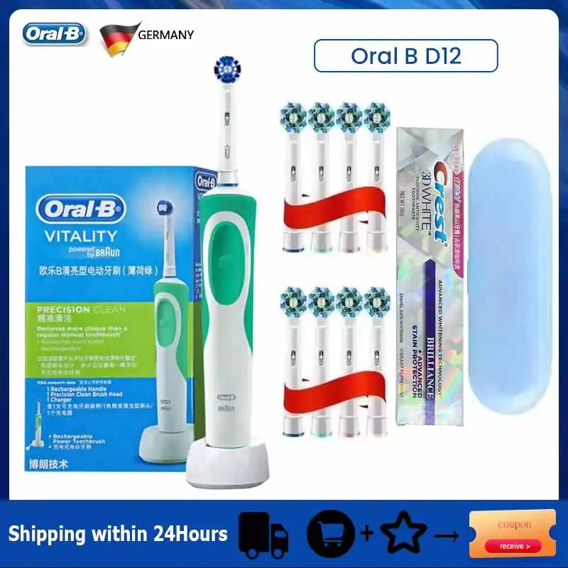 Oral B Sonic Electric Toothbrush PRO4000 RPO600 D12 Vitality Rotating Tooth Brush for Adults Oral Cares Rechargeable Waterproof