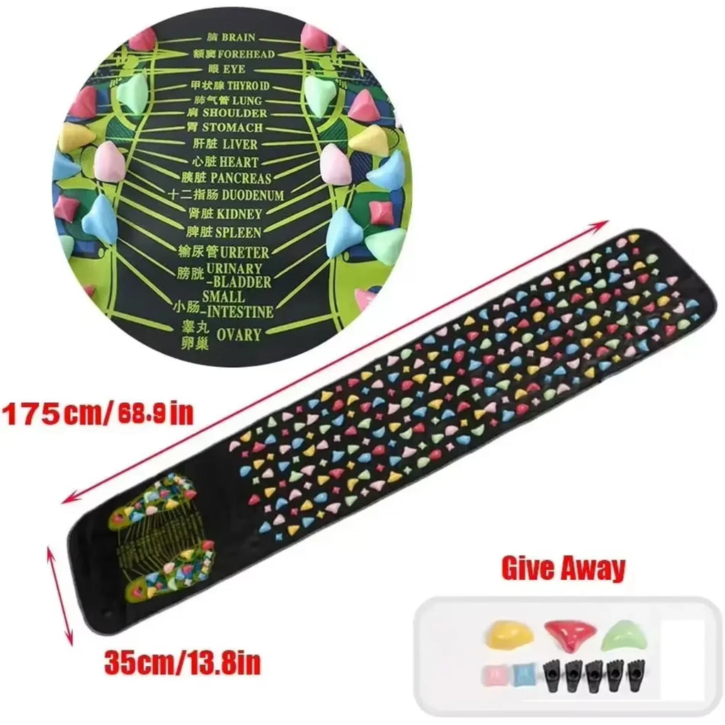 Acupressure Foot Reflexology Mat for Deep Tissue Muscle Relief Body Shaping Massage Equipment Tidesmit