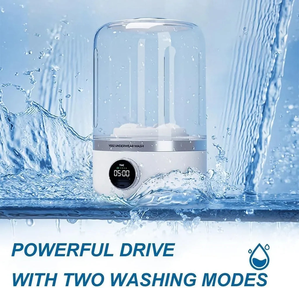 Tidesmit 1L portable wireless underwear washing machine for socks with compact dehydrating laundry bucket feature