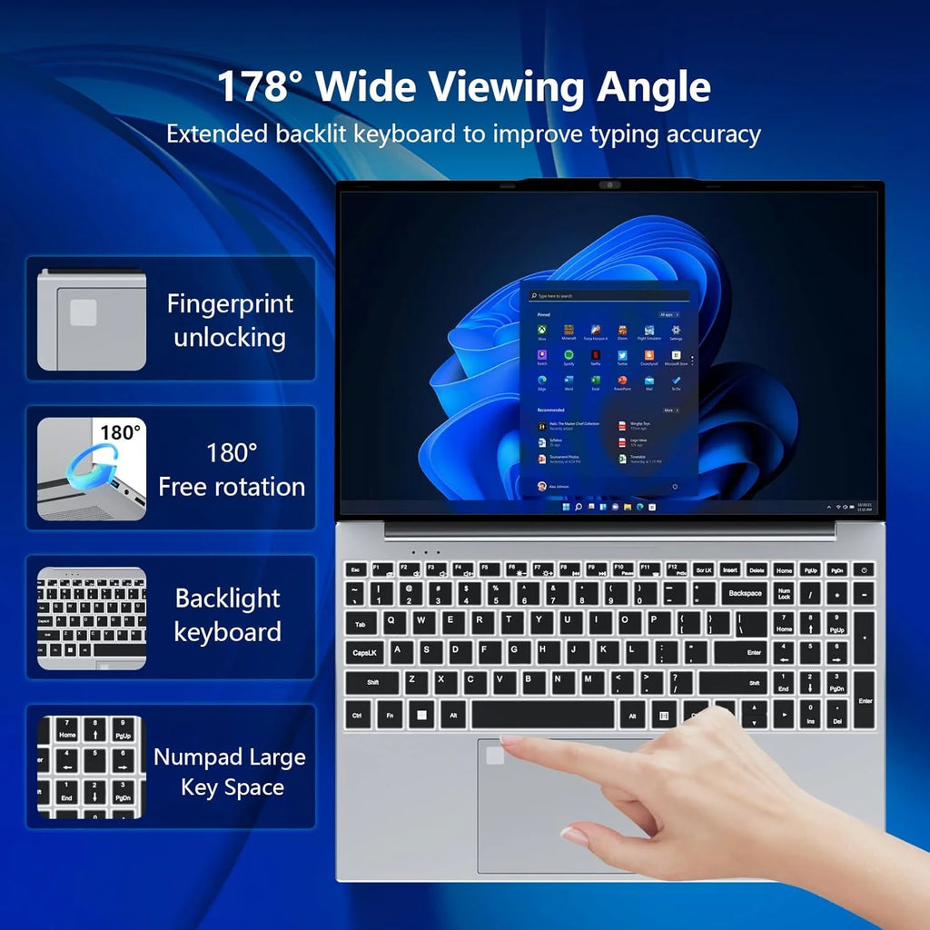 【3-year warranty】Portable Notebook Windows 11 Pro 15.6 inch Gaming Computer PC Gamer Intel Core I9 9900 Laptops I9 Notebook PC
