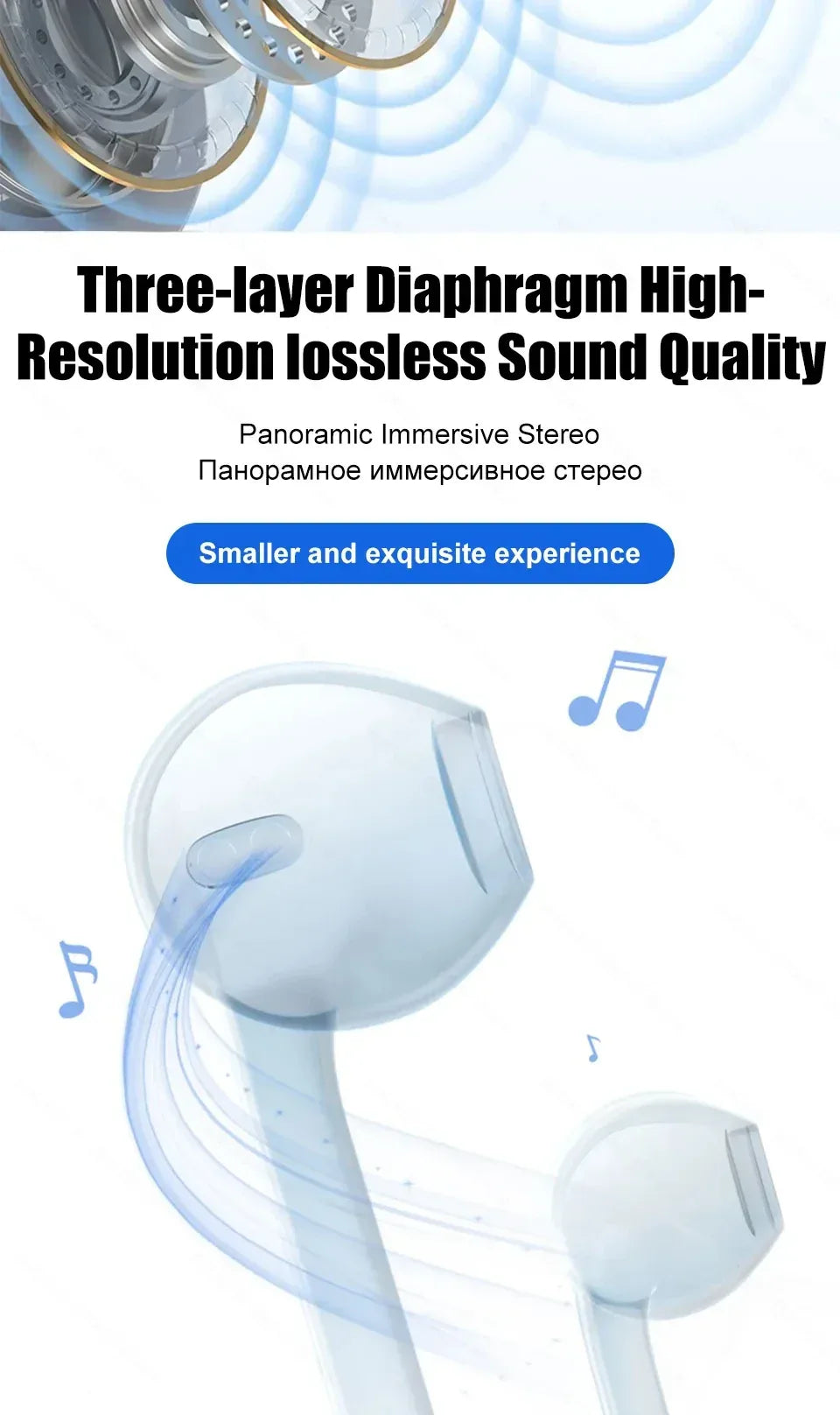 Tidesmit USB-C Wired Earbuds with Noise Isolation for Android Tidesmit