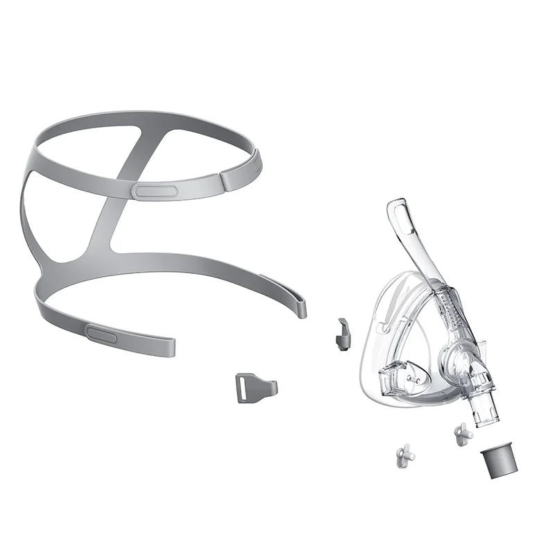 BMC FM4 CPAP Mask Full Face Mask With Headgear For APAP Bipap Machine Nasal Face Mask Compatible With Resmed CPAP