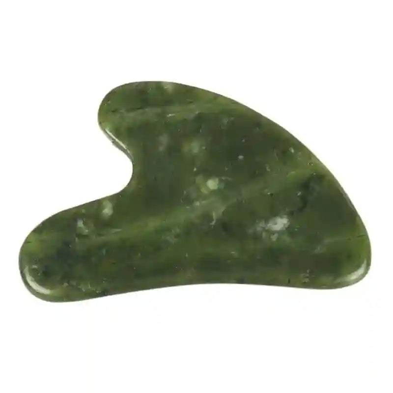 Natural Xiuyan Jade Gua Sha Heart-Shaped Facial Massage Tool Massage Roller 1pc Tidesmit