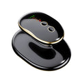 Black and gold cordless 4-in-1 EMS RF body slimming massager for cellulite removal and home body sculpting.