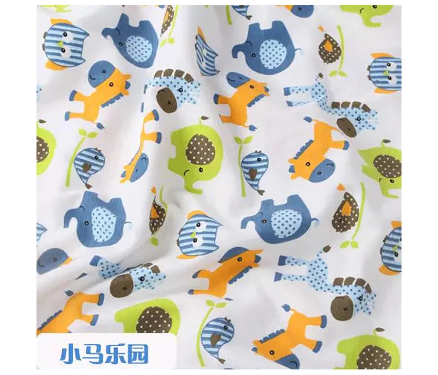 Baby Fabric Knit Jersey Print Fabric Sewing Material for Children's Garment 50*185cm Brocade Fabric Organic Fabric  Knitted