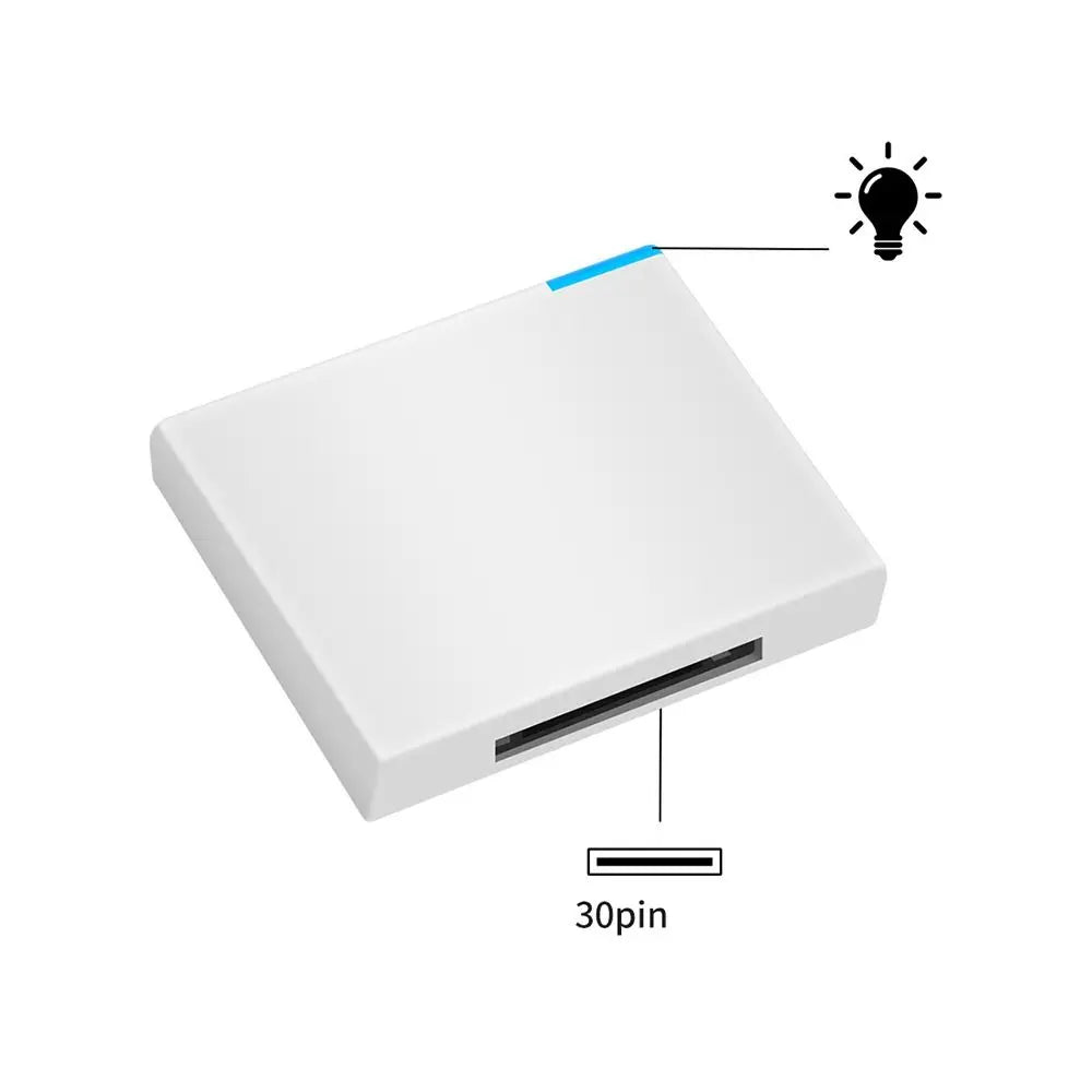 Bluetooth 30 Pin Audio Receiver for 30-Pin Docking Stations Tidesmit