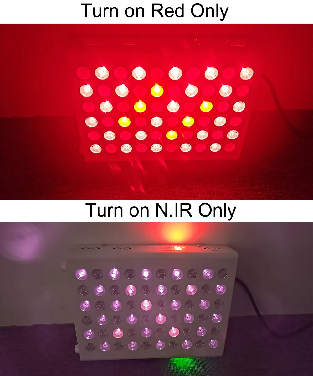 Newest 300W 630nm 660nm Red Light Lamp Therapy, 810nm 830nm 850nm Near Infrared Therapy Lamp for full body, red grow lamp