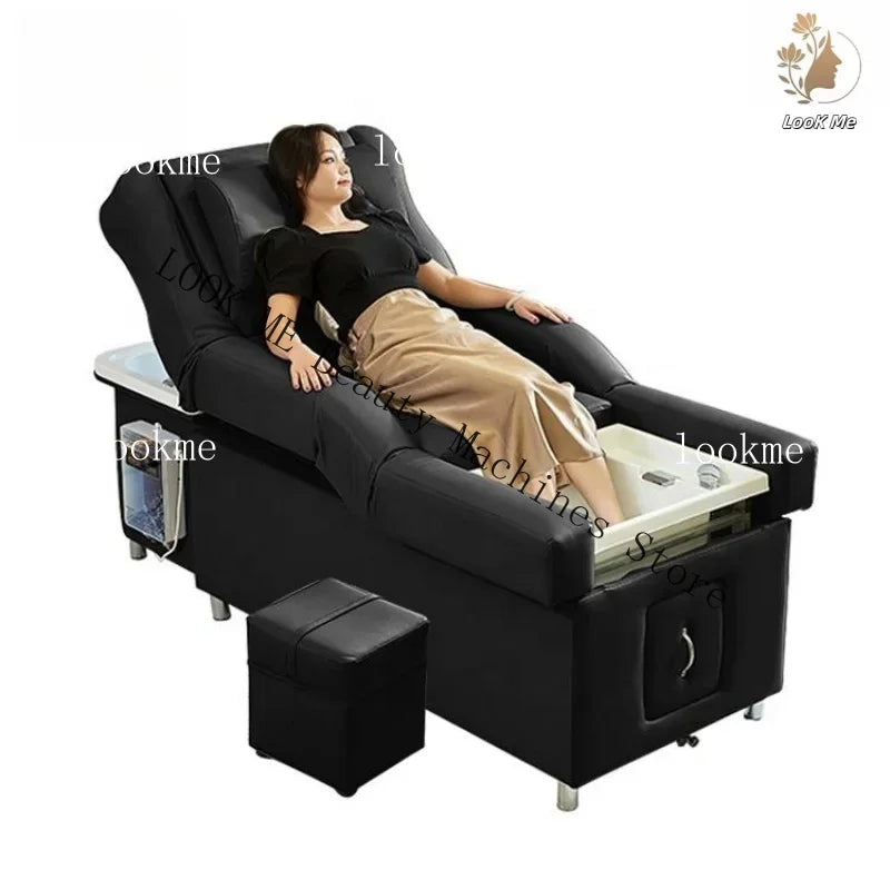 Electric Salon Massage Bed and Shampoo Chair – Ergonomic Spa Unit Massage Chairs Tidesmit