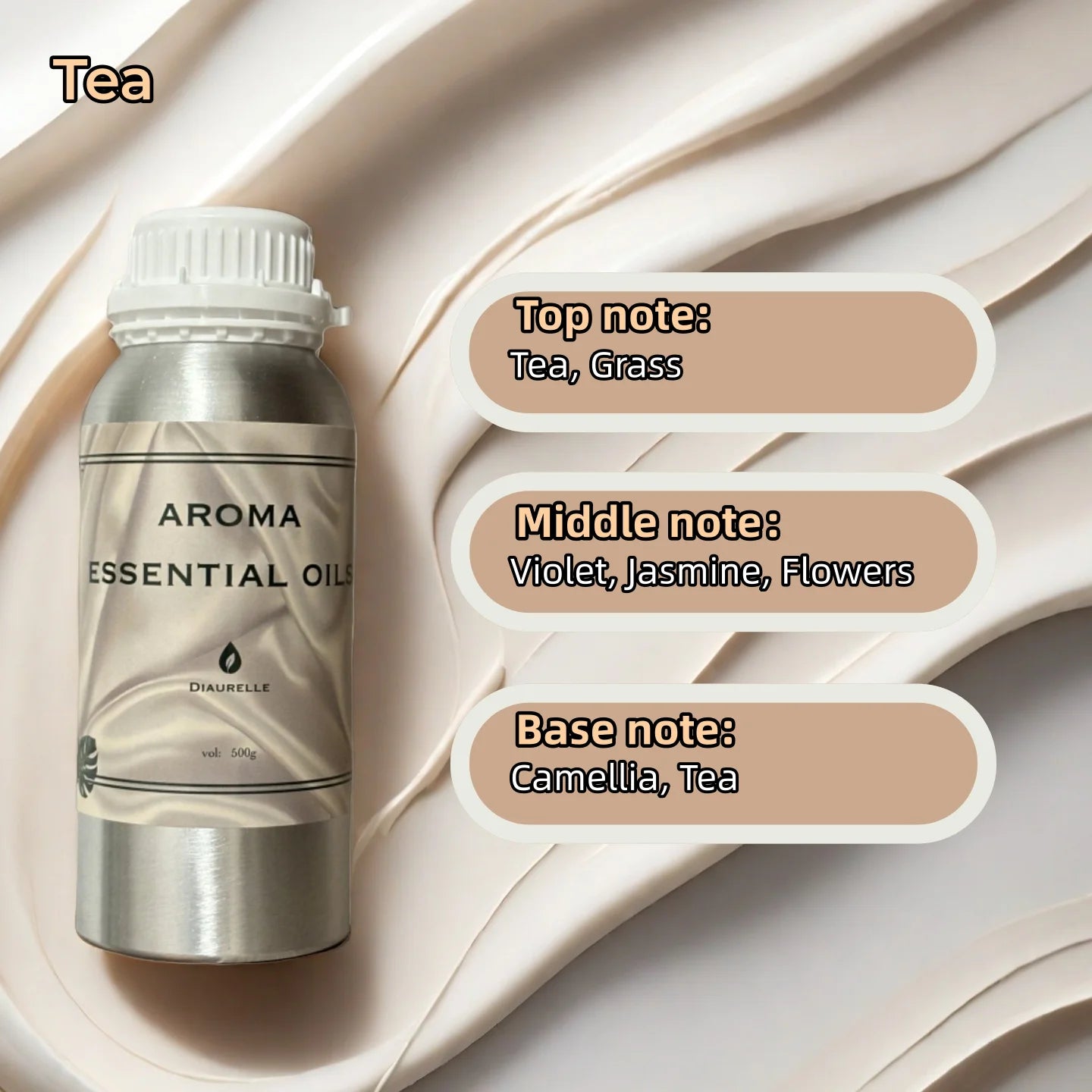 500ML Flower Aventus Essential Oil Home Air Freshener Pure Plant Essential Oil Hotel Room Fragrance Diffuser Oils Air Purifier