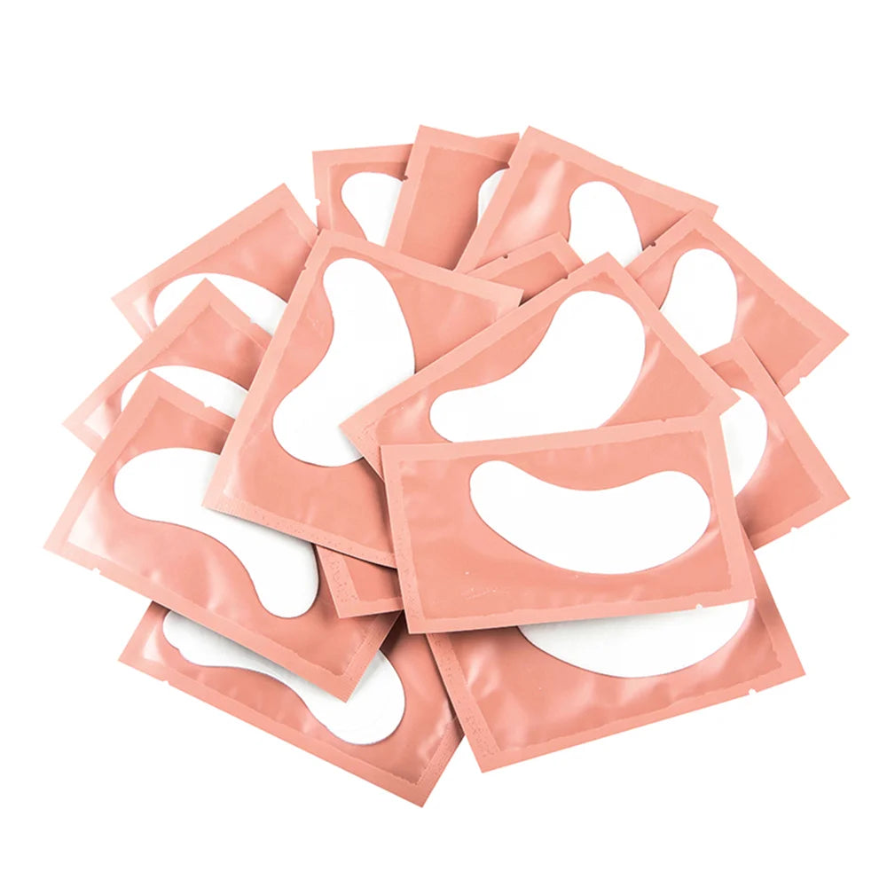 Tidesmit 50 pairs lint free hydrogel under eye patches for professional eyelash extensions face makeup detail view