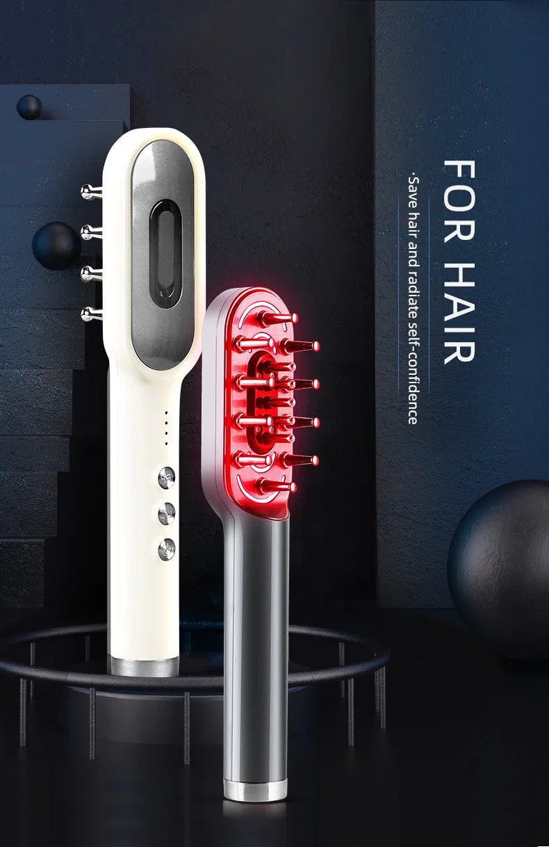 Red Light Therapy Hair Growth Comb - Professional Scalp Massager Relaxation Treatment Tidesmit
