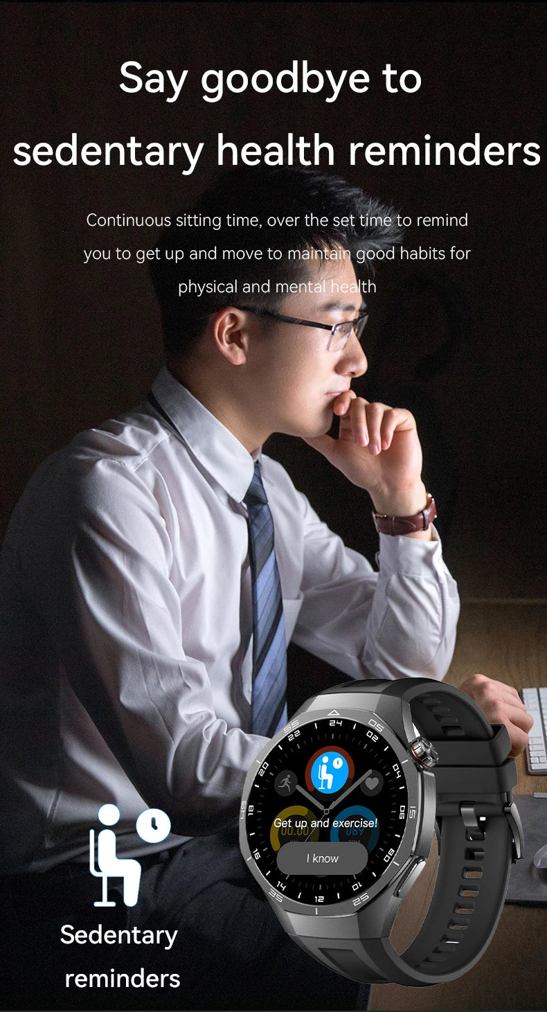 LAXASFIT Smart Watch 1.52" HD Game Dial Dynamic Dial Bluetooth Call Voice Assistant Wireless Charging Fitness Tracker