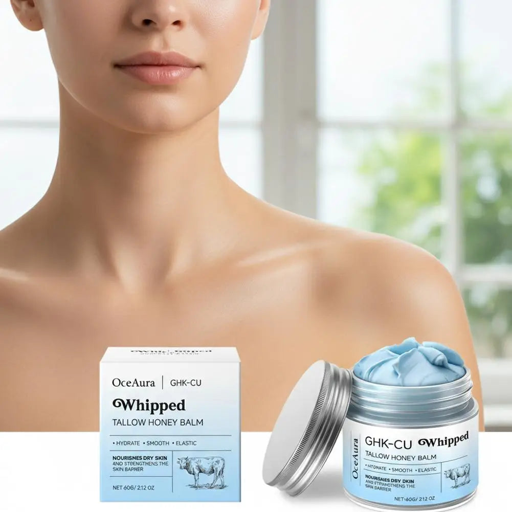 Copper Peptides GHK-Cu Beef Tallow Copper Peptide Face Cream 4% Peptides for Skin Firmness Deep Hydration Daily Facial Moistur