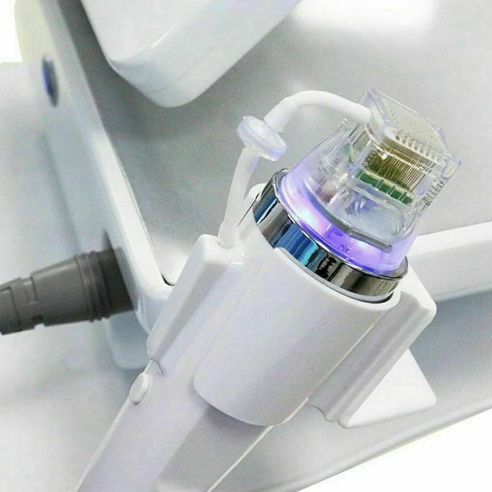 Disposable white connect tube for RF microneedle cartridge machine for skin lifting and acne scar removal.