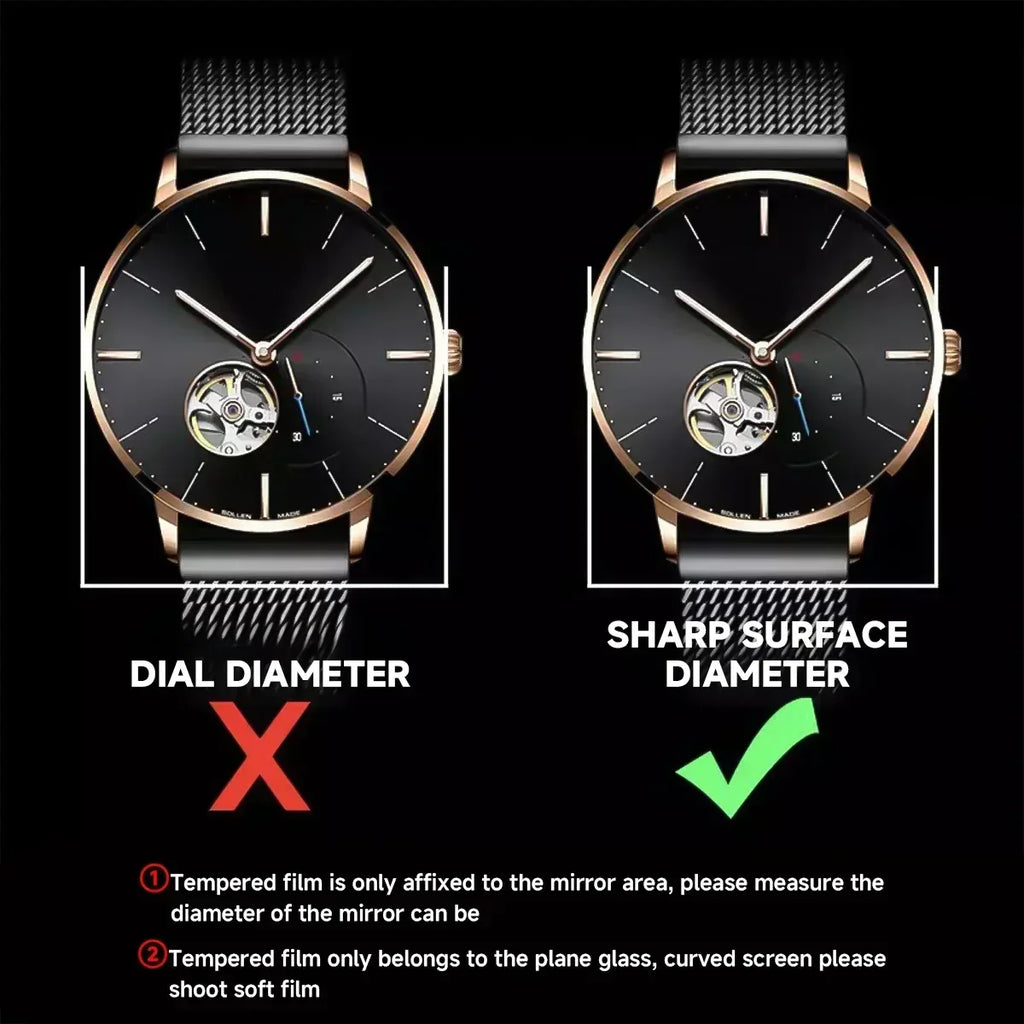 Universal Smartwatch Screen Protector - 9H Tempered Glass for Smartwatches Tidesmit