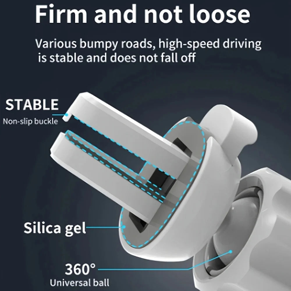 Wireless Car Phone Charger Magnetic Mount - Qi Certified Fast Charging Tidesmit
