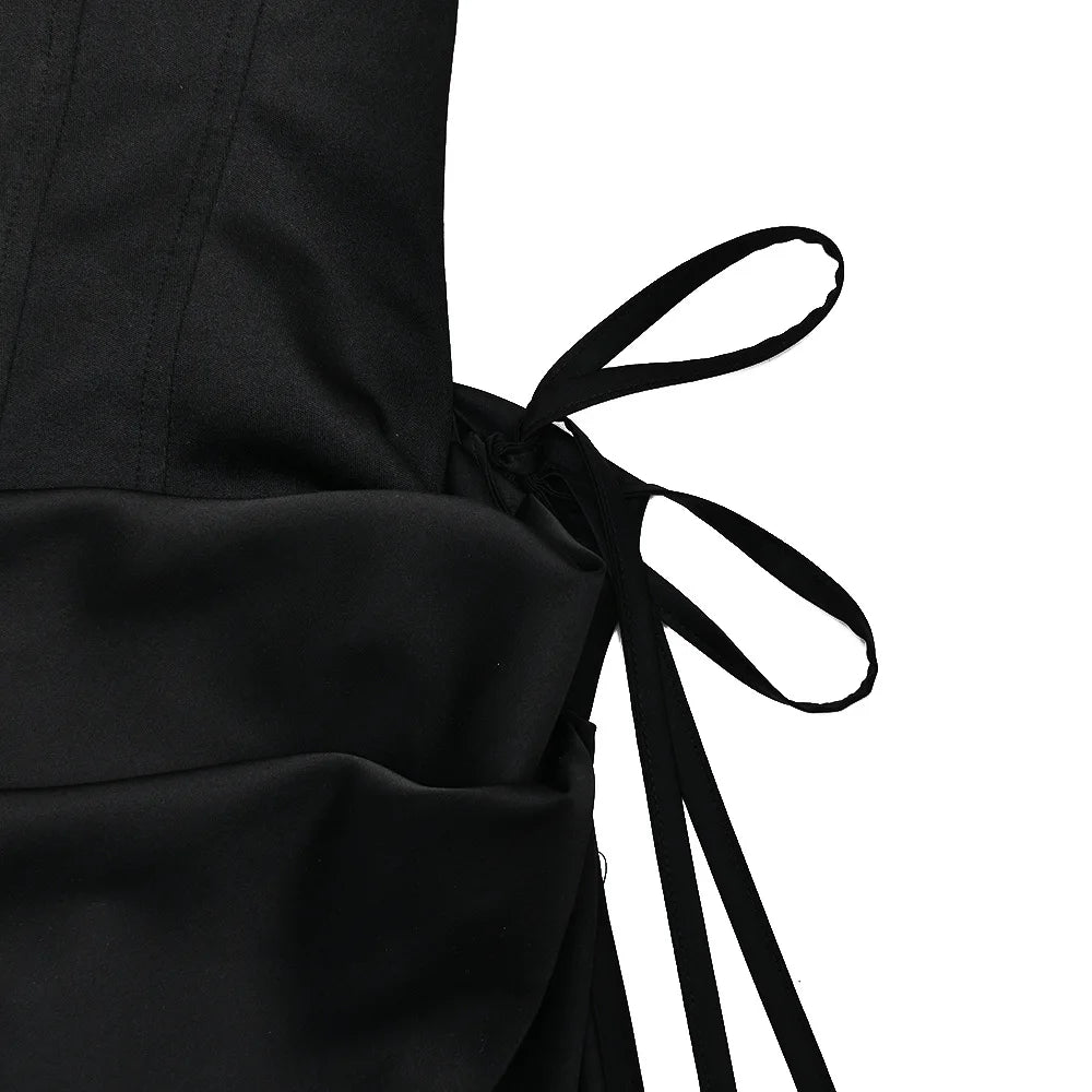 Sexy Off-shoulder Backless Wrap Maxi Dress Women Summer Patchwork Strapless Sleeveless Bodycon Club Party Long Dresses Clothes