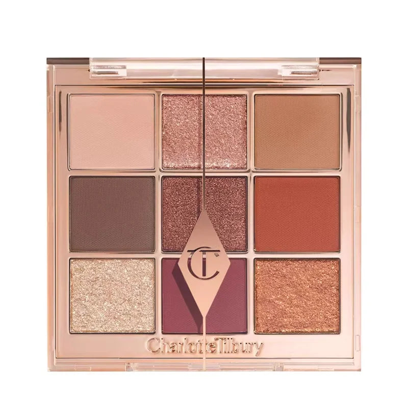 Tidesmit two-color heart blusher and waterproof eyeshadow palette shade swatch for long-lasting face makeup